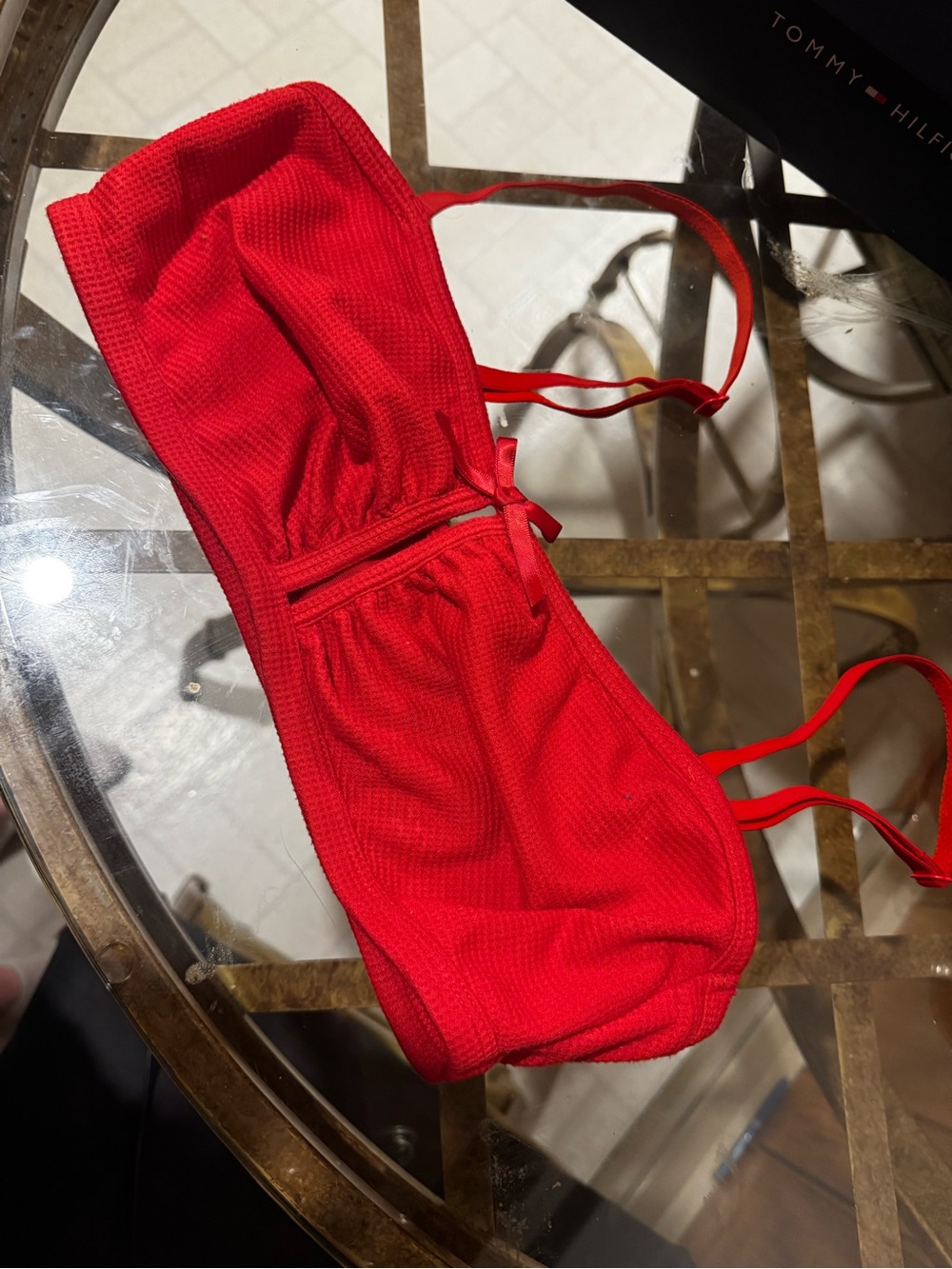 Savage X Fenty SEX WEAR Red  Bandeau Bra SOLD OUT ON SITE NWT
